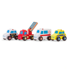 New Classic Toys - Voertuigen Set - 4 Stukken - Speelvoertuigen