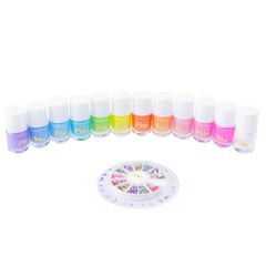 Nice - Pink It Rainbow 12 Pcs Nails Polish Set - Makeup