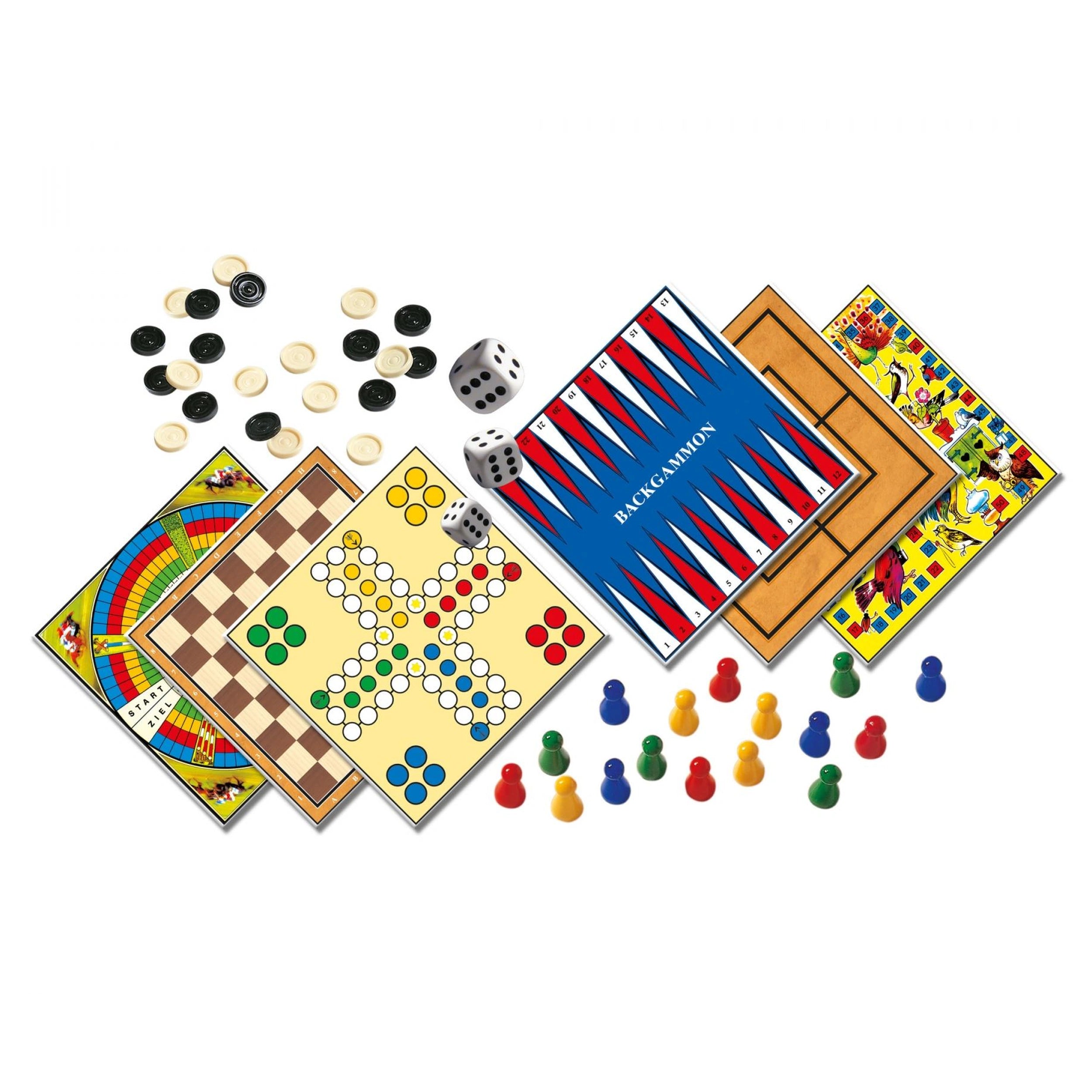 Noris - 100 Spellen Collectie - Bordspellen - Internationale Editie - Bordspellen