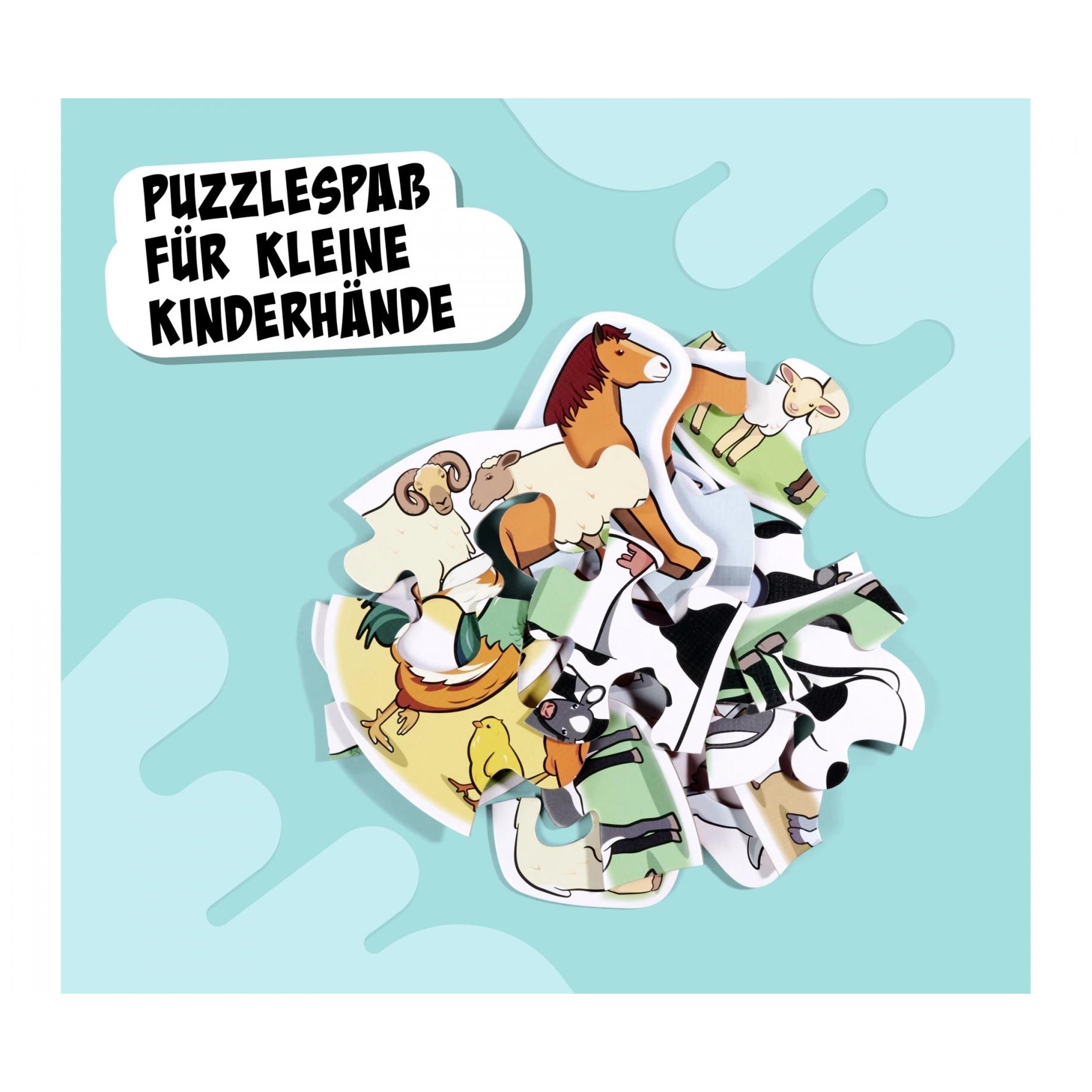 Noris - 6 first Puzzles – Farm Animals - Puzzles - International Edition - Puzzles