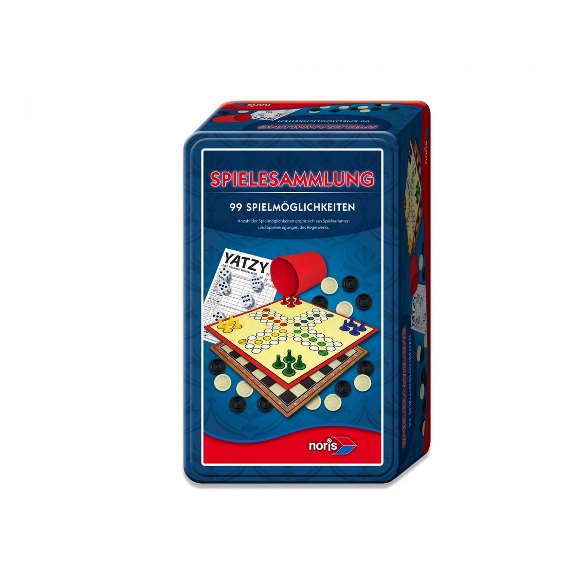 Noris - 99 Games collectie in Metalen Doos - Bordspellen - Duitse Editie - Bordspellen