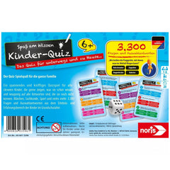 Noris - Kinderquiz voor slimme kinderen blauw - Bordspellen - Duitse editie - Bordspellen