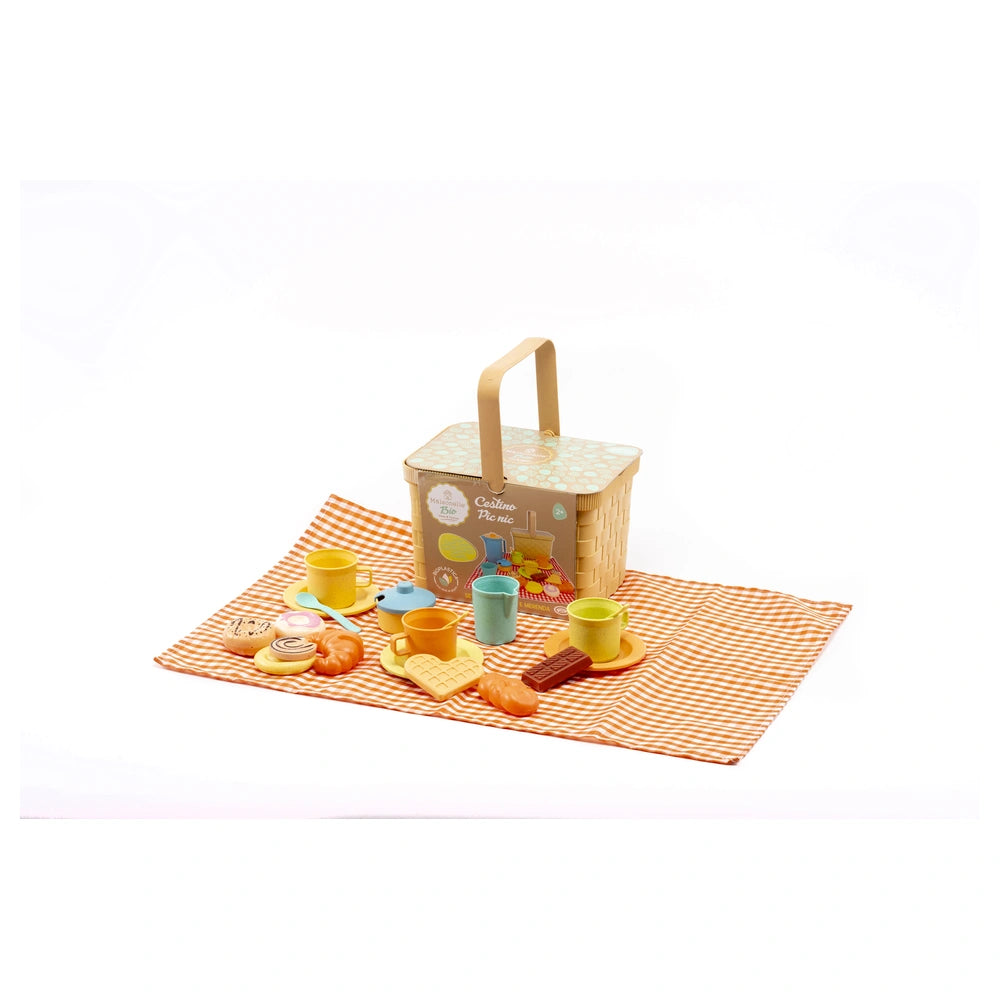 ODS - Pretend Professions - Maisonelle Bio Cestino Picnic Set - Eco-Friendly - 2 Years - Creative Play