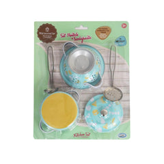 ODS - Pretend Professions - Maisonelle Metal Cookware Set - Blue - 3 Years
