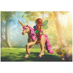 PLAYMOBIL - Fairies' Day Trip - Toy Playsets - Age +4 - Unicorn Playset 72067 - 80772067