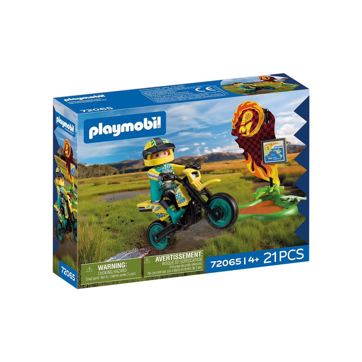 PLAYMOBIL - Offroad Motor Bike - Toy Playsets - Age +4 - Adventure - 72065 - 80772065