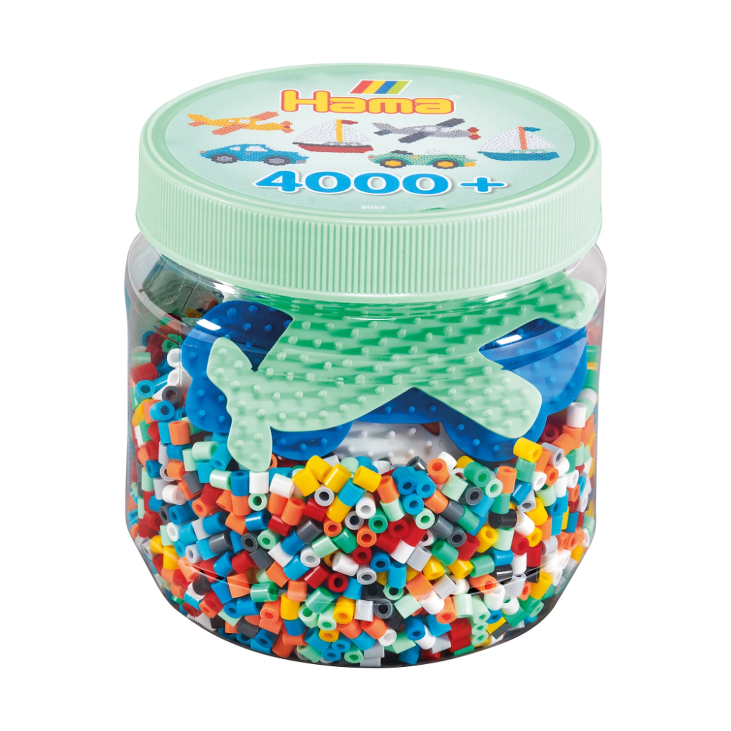 Pat Hama 4000 Kralen en Stekplaten in Tub in Groene Tub - Kunst & Ambachten