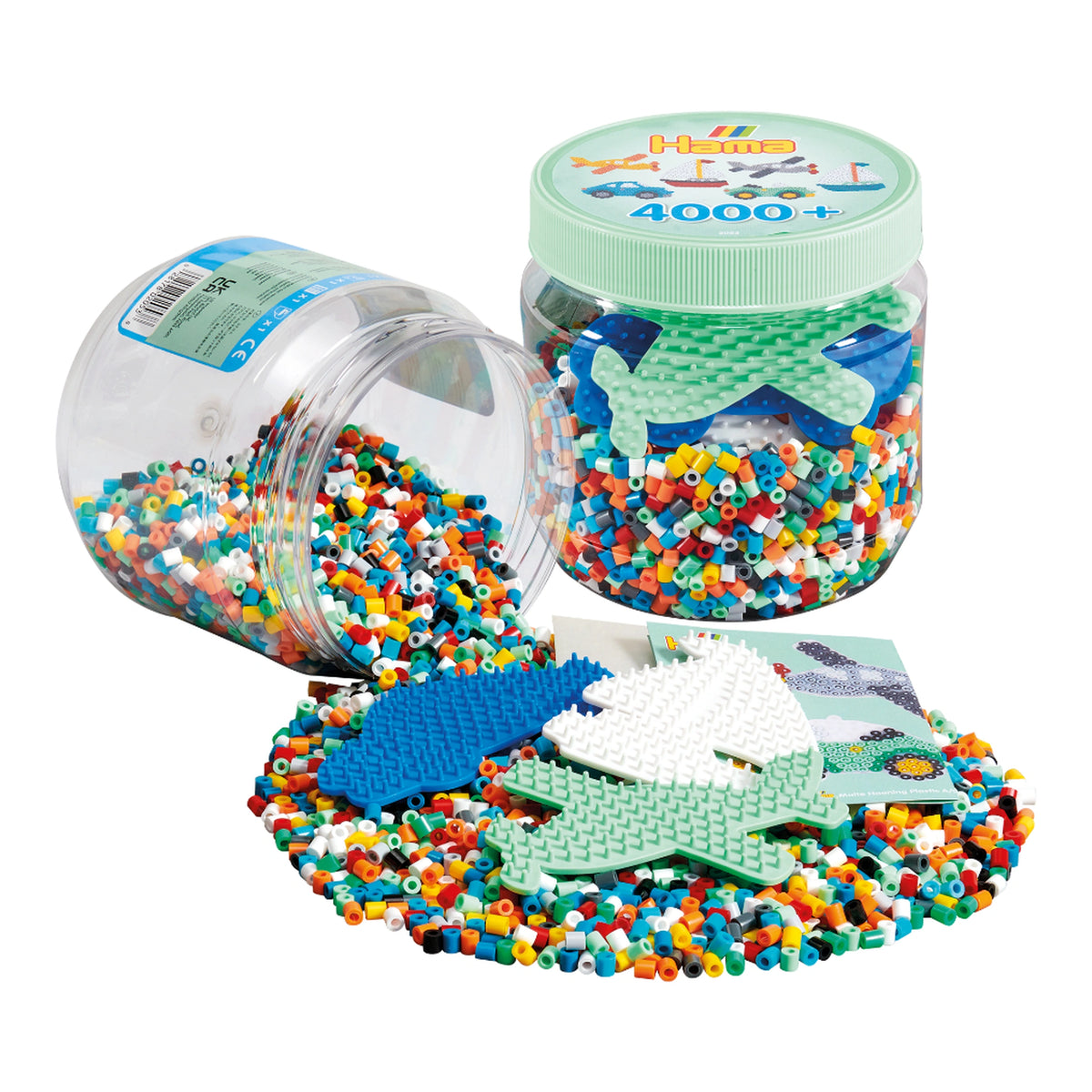 Pat Hama 4000 Kralen en Stekplaten in Tub in Groene Tub - Kunst & Ambachten