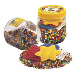 Pet Hama Strijkkralen Set in Pot 4000 Stuks.