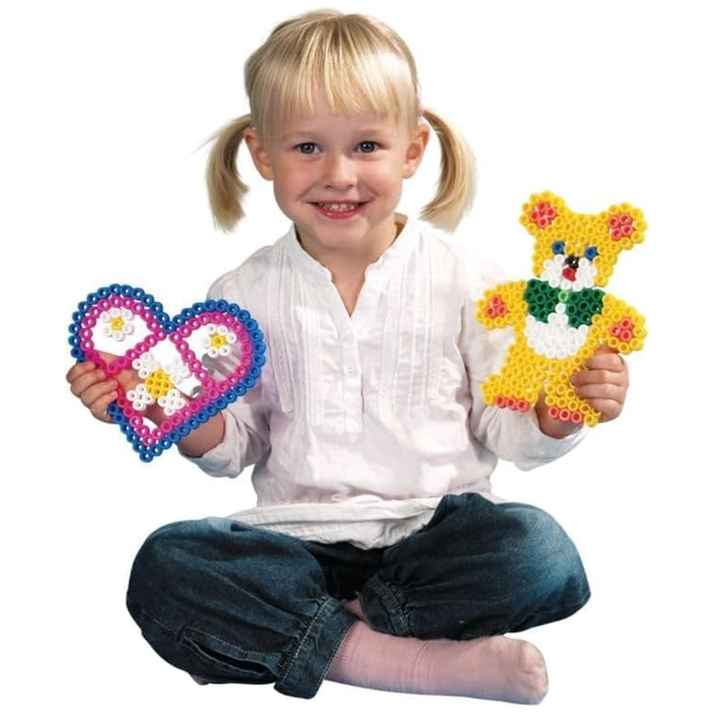 Pet Hama Strijkkralen Maxi in Pot - Mix Standaard (00) 1400 Stuks.