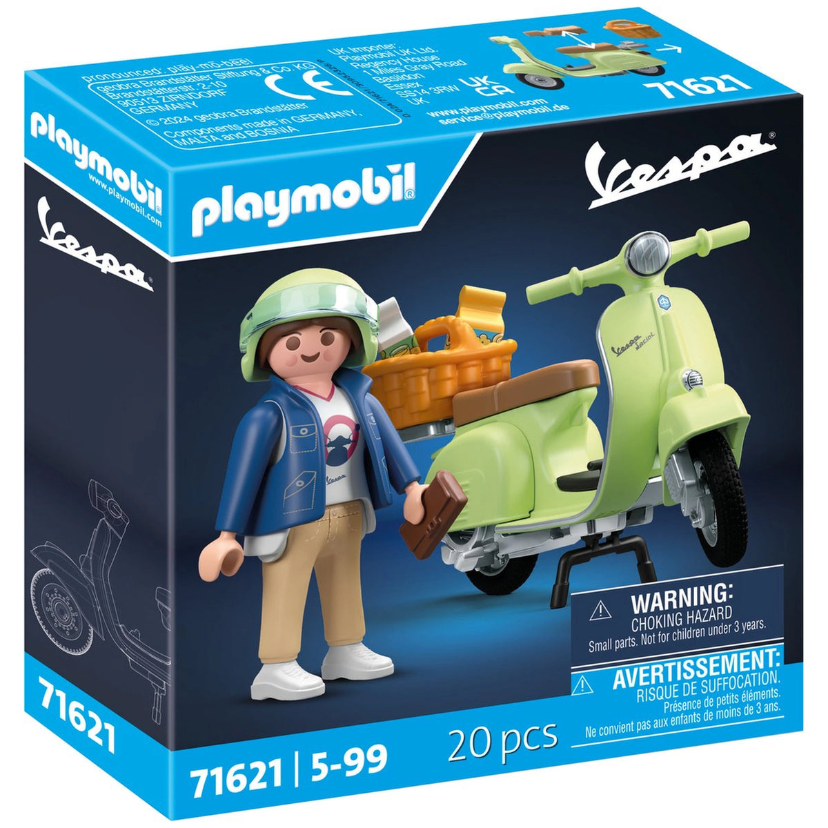 Playmobil 1969 Vespa 150 Sprint Veloce Lichtgroen - 71621