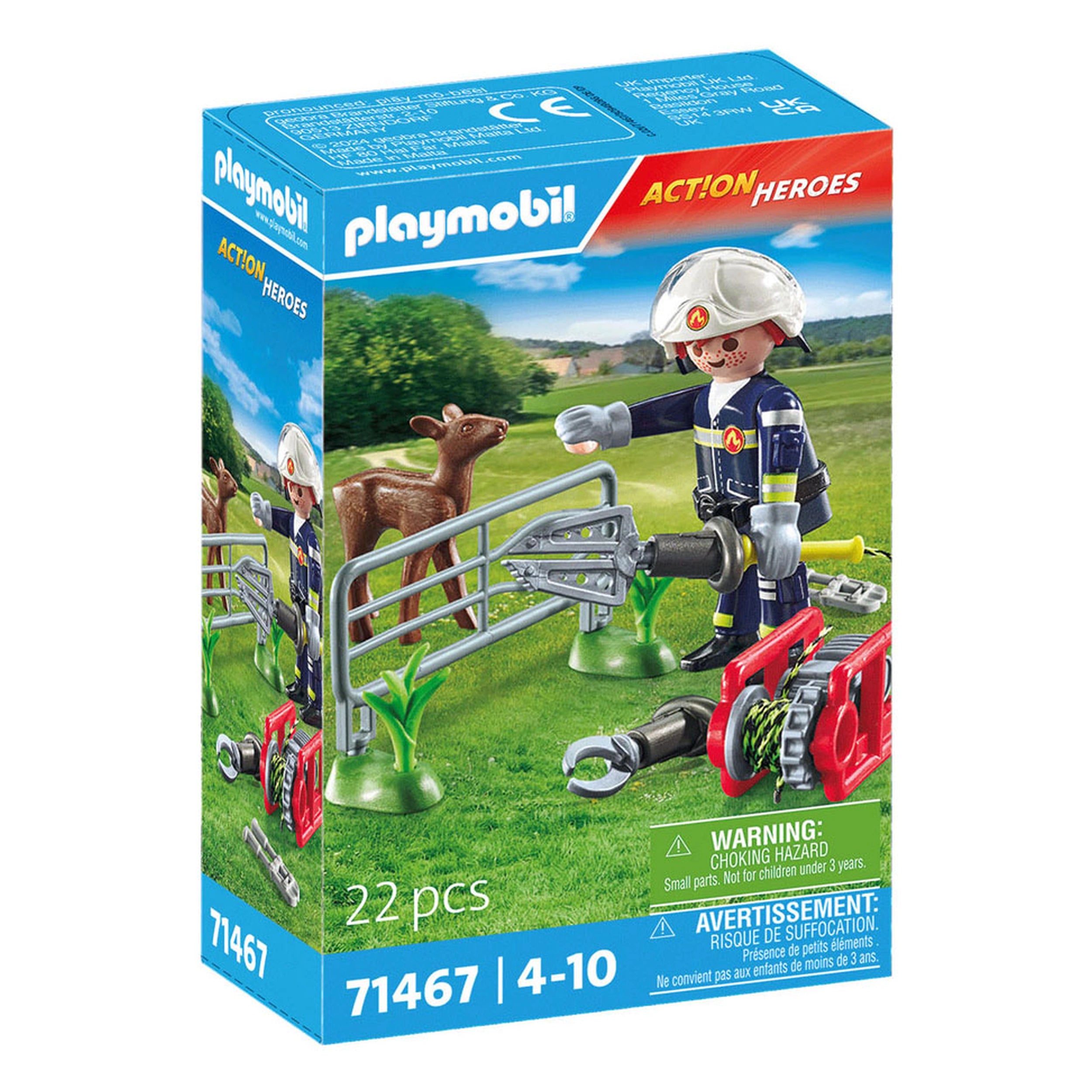 Playmobil Actiehelden Dierenbescherming Brandweer - 71467