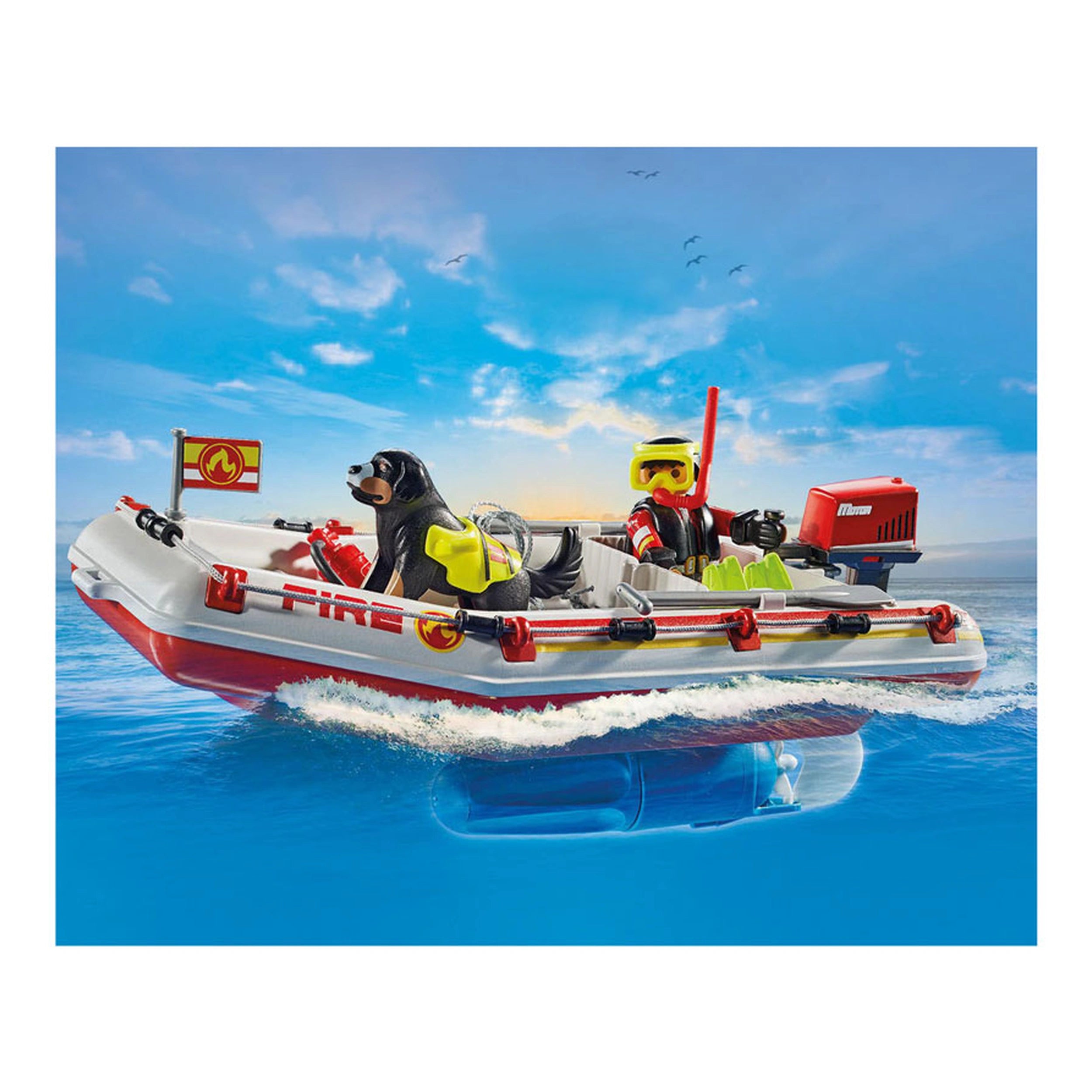 Playmobil Action Heroes Brandweerboot met Waterscooter - 71464