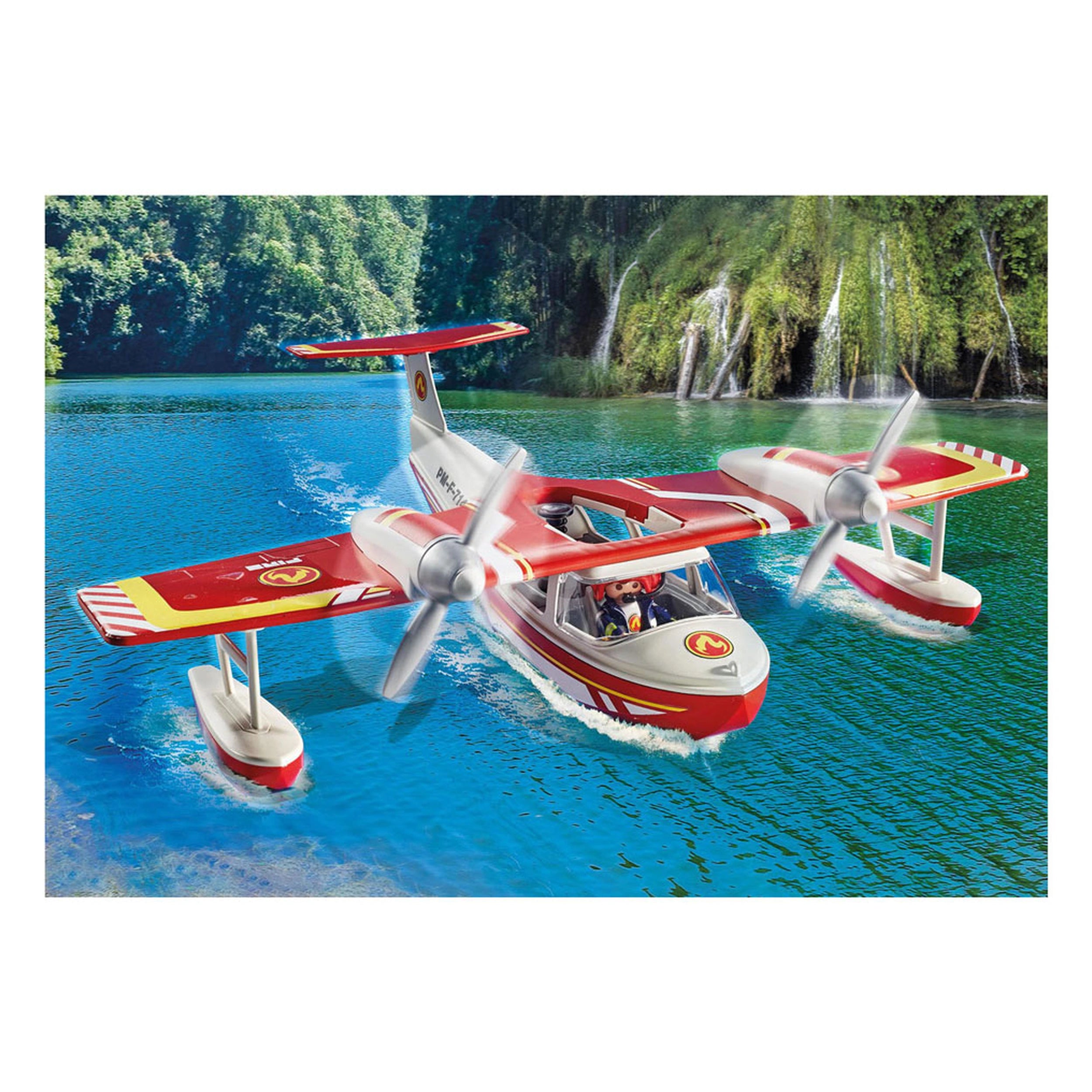 Playmobil Action Heroes Firefighter Plane With Extinguishing Function - 71463