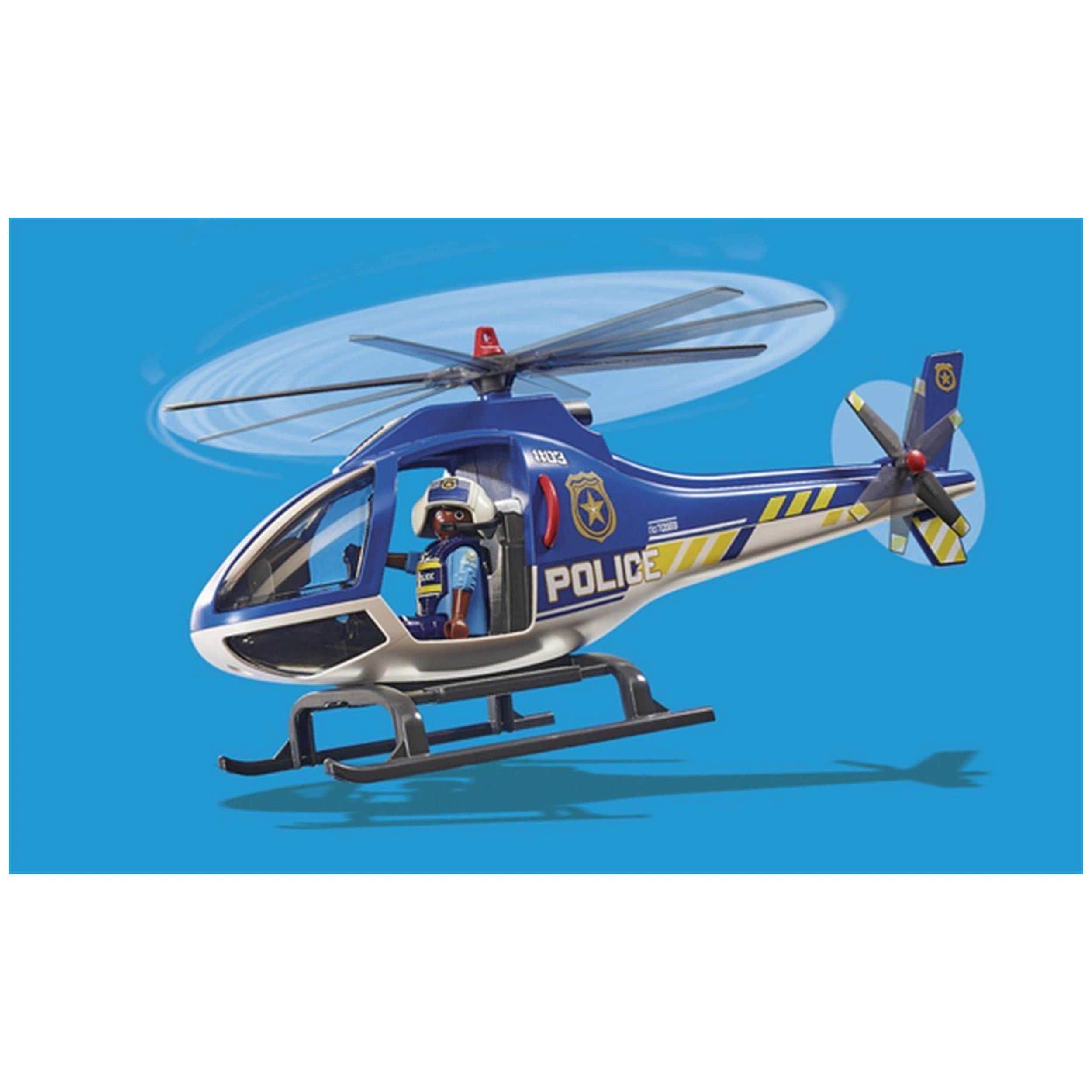 Playmobil City Action Politiehelikopter - Parachute Achtervolging - 70569