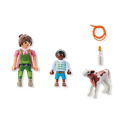 Playmobil - DuoPack-Boer-met-Kalf - Speelgoed-Speelsets