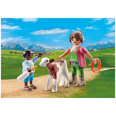 Playmobil - DuoPack-Boer-met-Kalf - Speelgoed-Speelsets