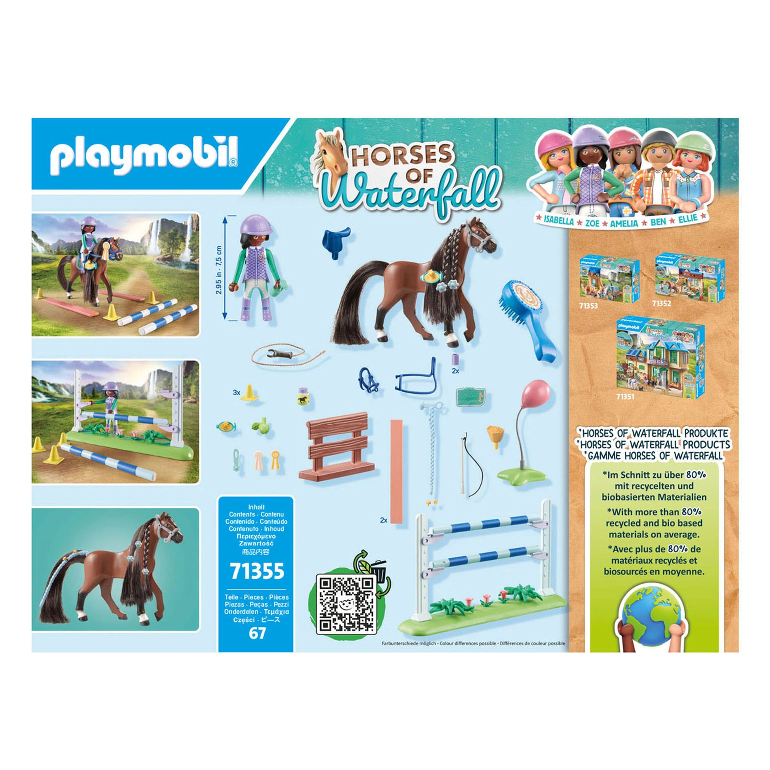 Playmobil Paarden Van Waterval Zoe En Blaze Speelset - 71355