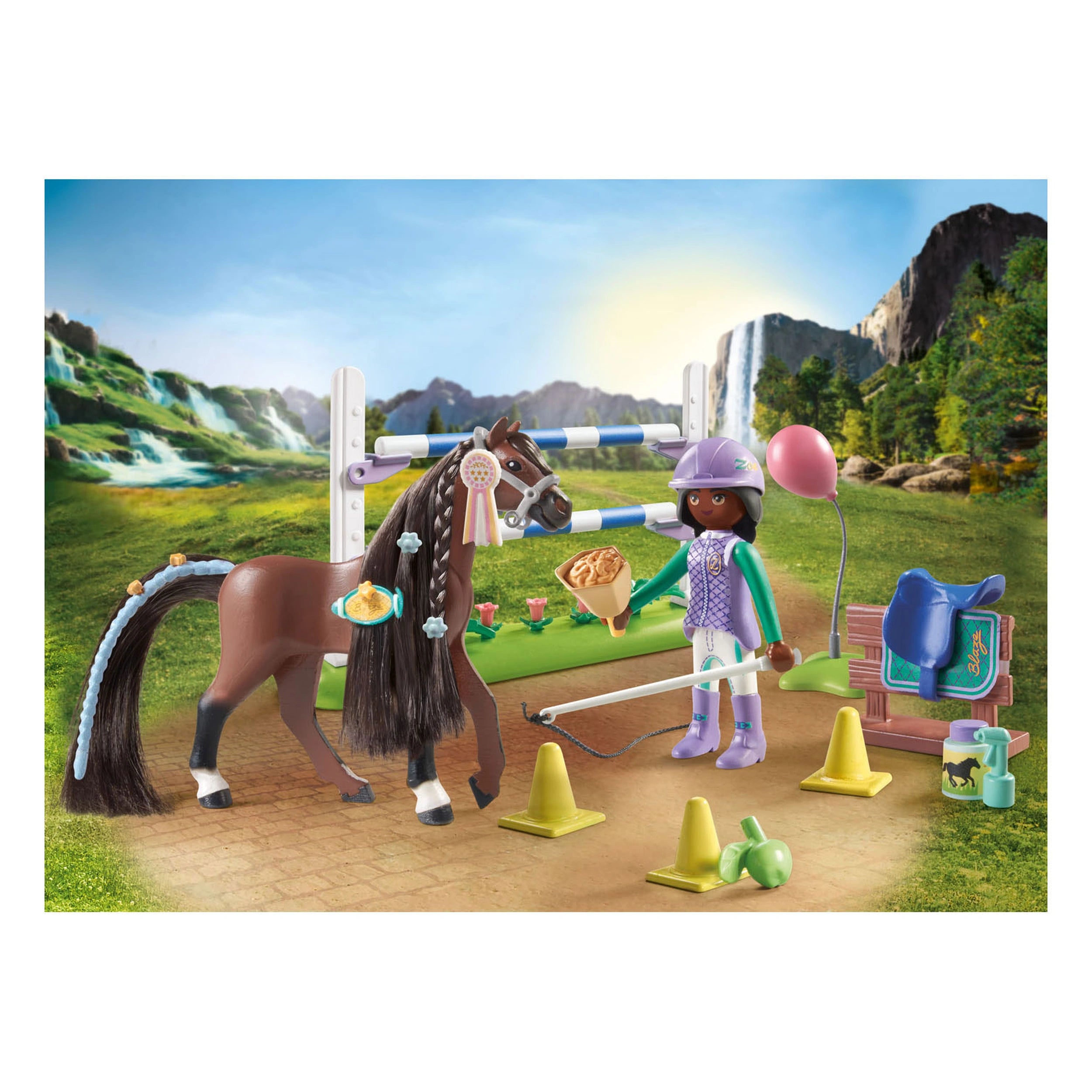 Playmobil Paarden Van Waterval Zoe En Blaze Speelset - 71355