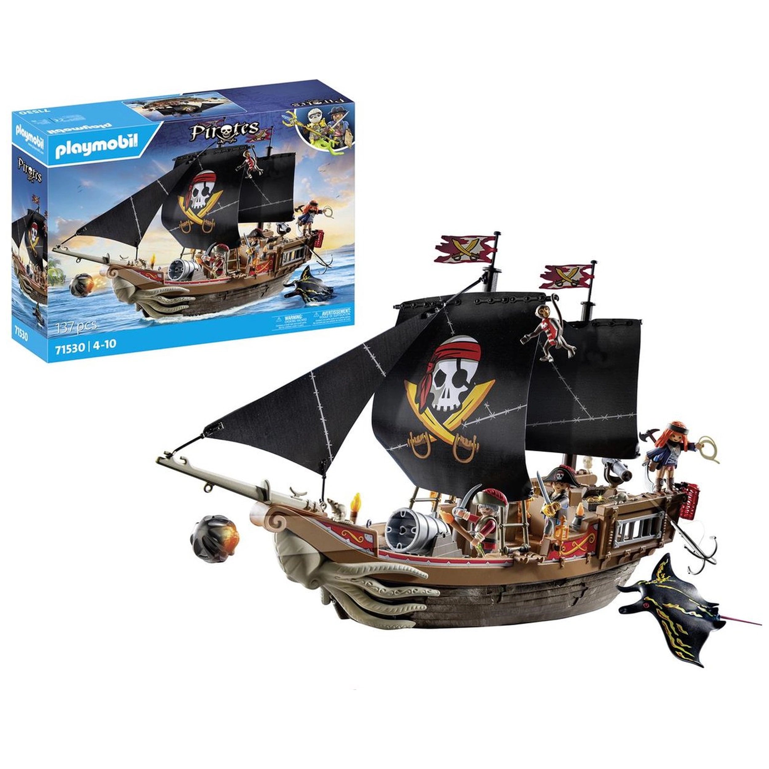 Playmobil Piraten Groot Piratenschip - 71530