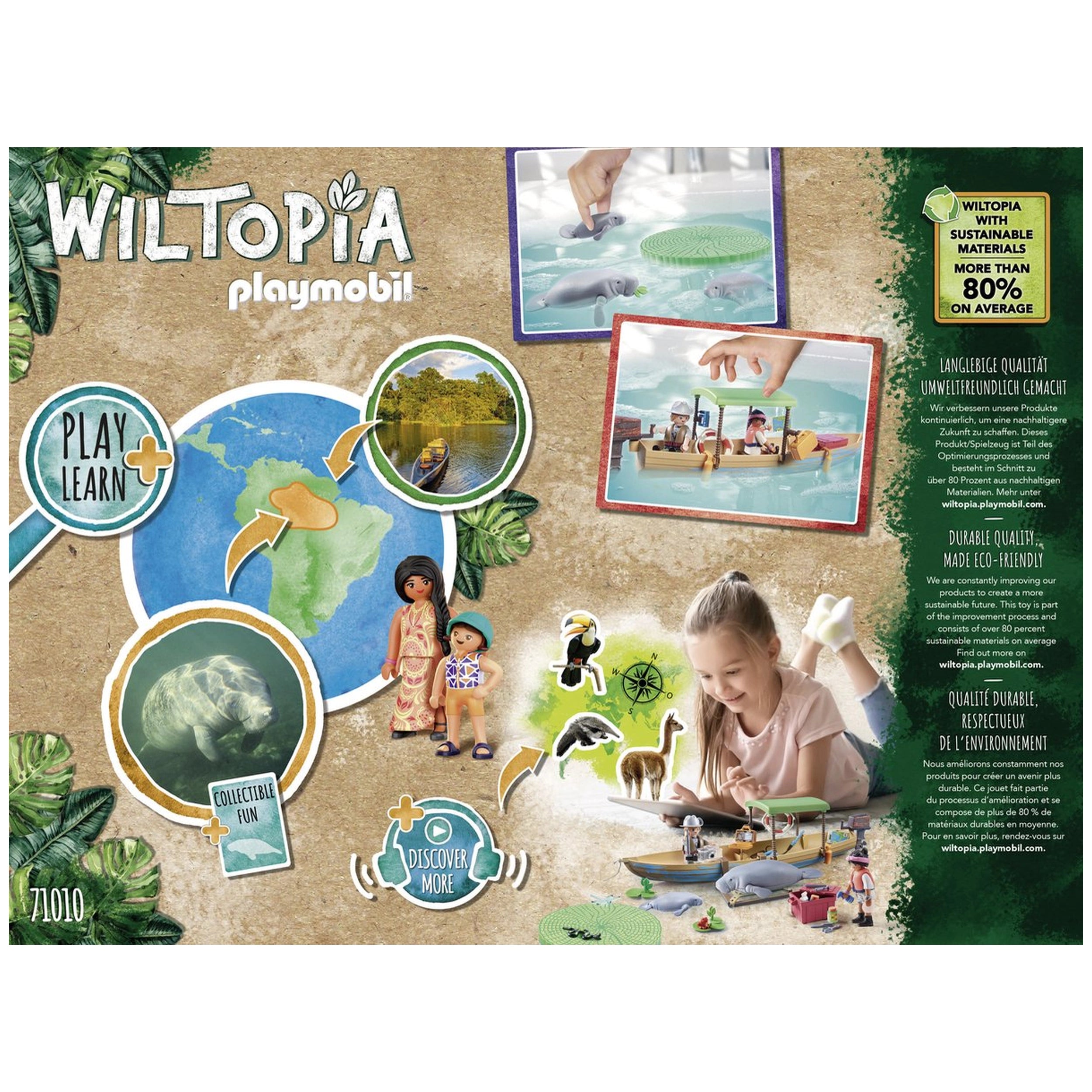 Playmobil Wiltopia Boat Trip To The Manatees - 71010