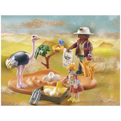Playmobil Wiltopia Bezoek aan Papa Struisvogel - 71296