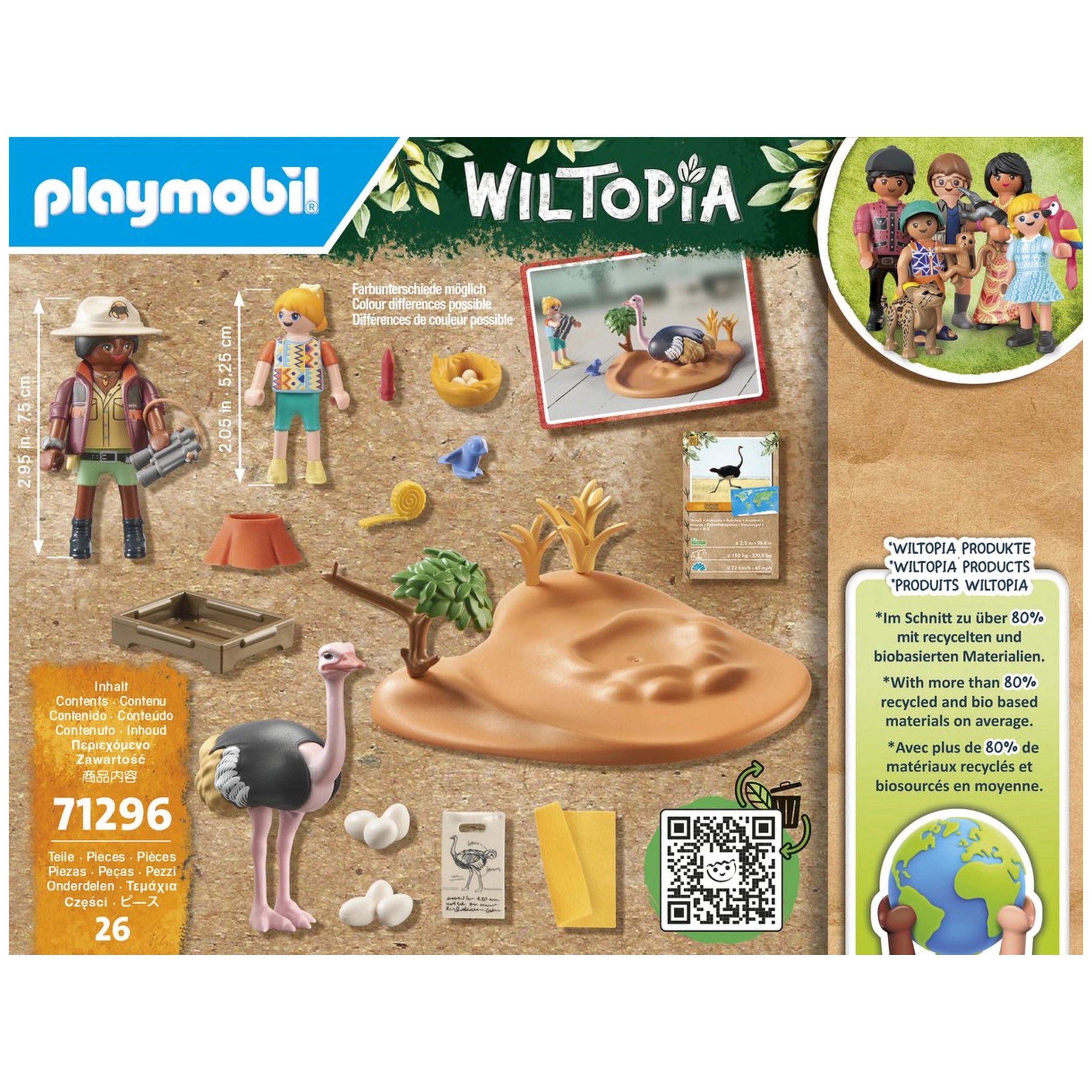 Playmobil Wiltopia Bezoek aan Papa Struisvogel - 71296