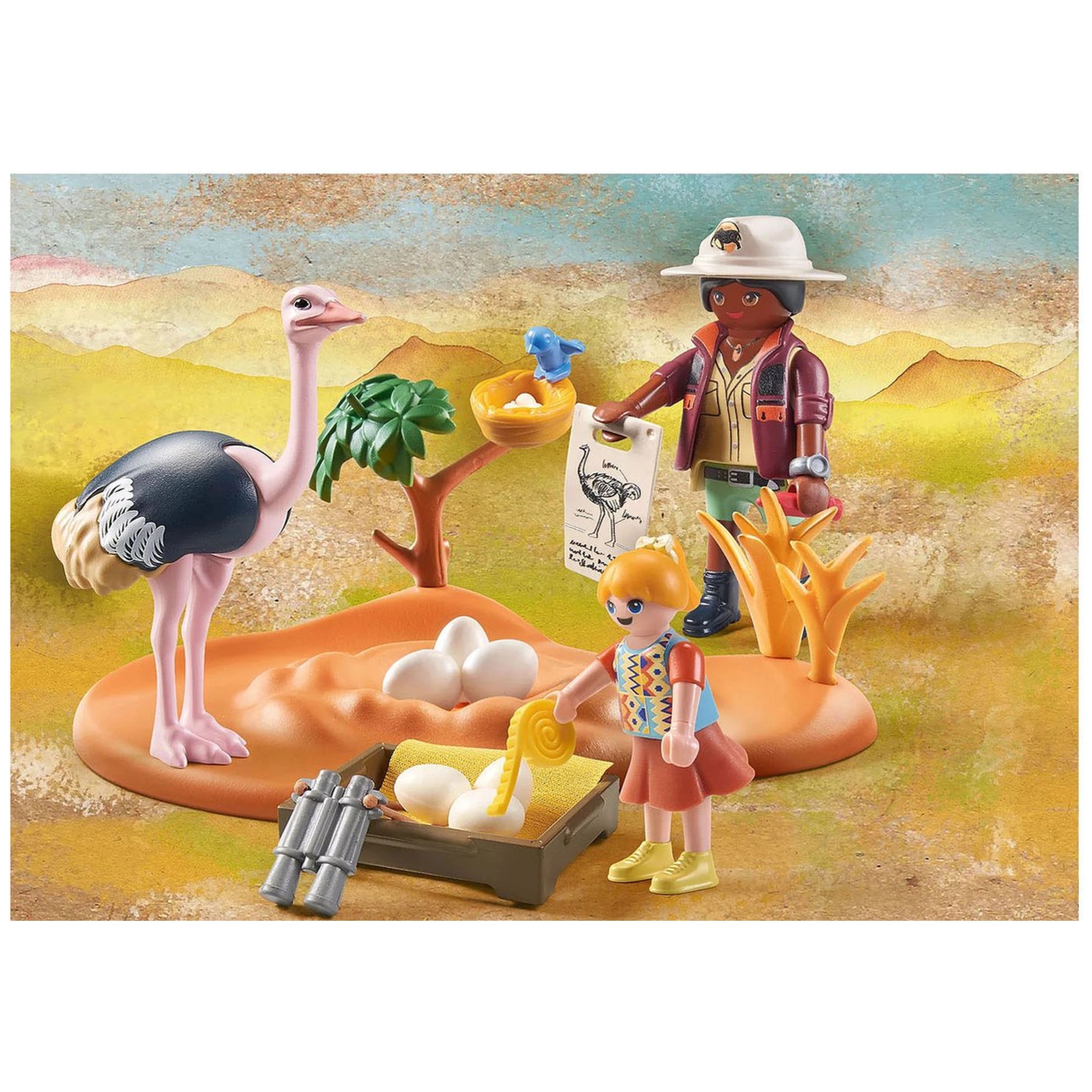 Playmobil Wiltopia Bezoek aan Papa Struisvogel - 71296