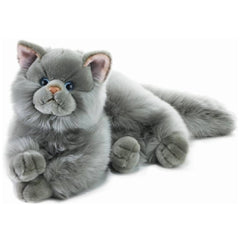 Plush & Co - Leonard Gray Perzische Kat 40 cm - Knuffeldieren
