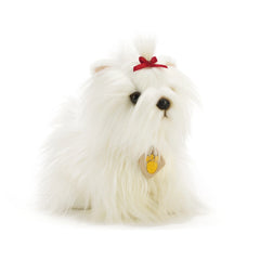 Plush & Co - Whitney Little White Yorkshire Terrier Dog Plush 23 cm - Stuffed Animals