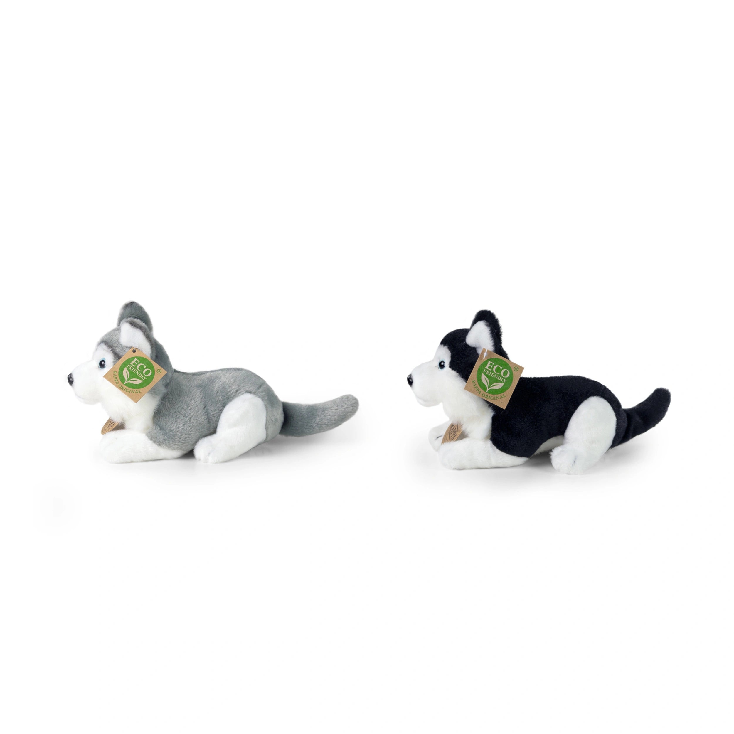 Rappa - Pluche Husky honden assorti 17cm ECO-VRIENDELIJK - Knuffeldieren