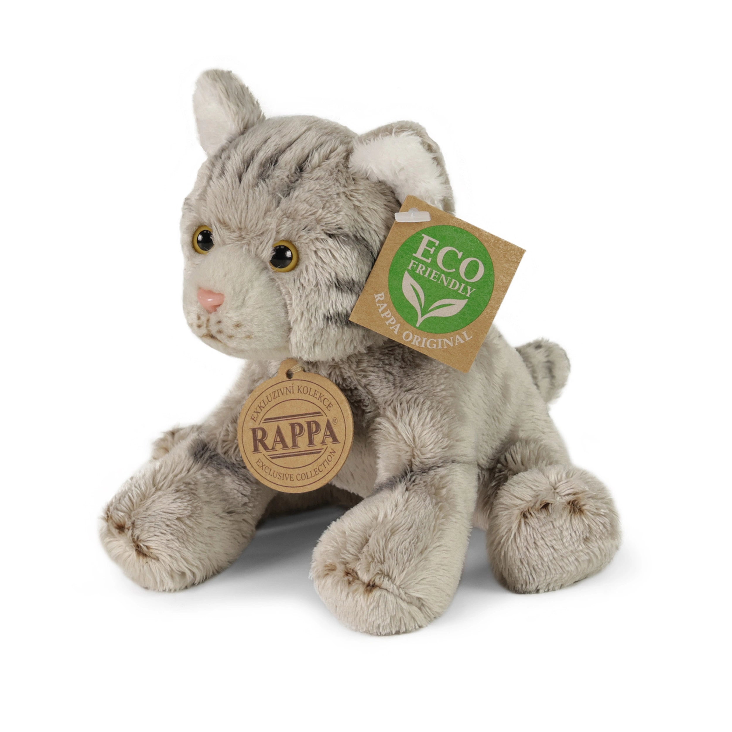 Rappa - Pluche katten assorti 14 cm ECO-VRIENDELIJK - Knuffeldieren