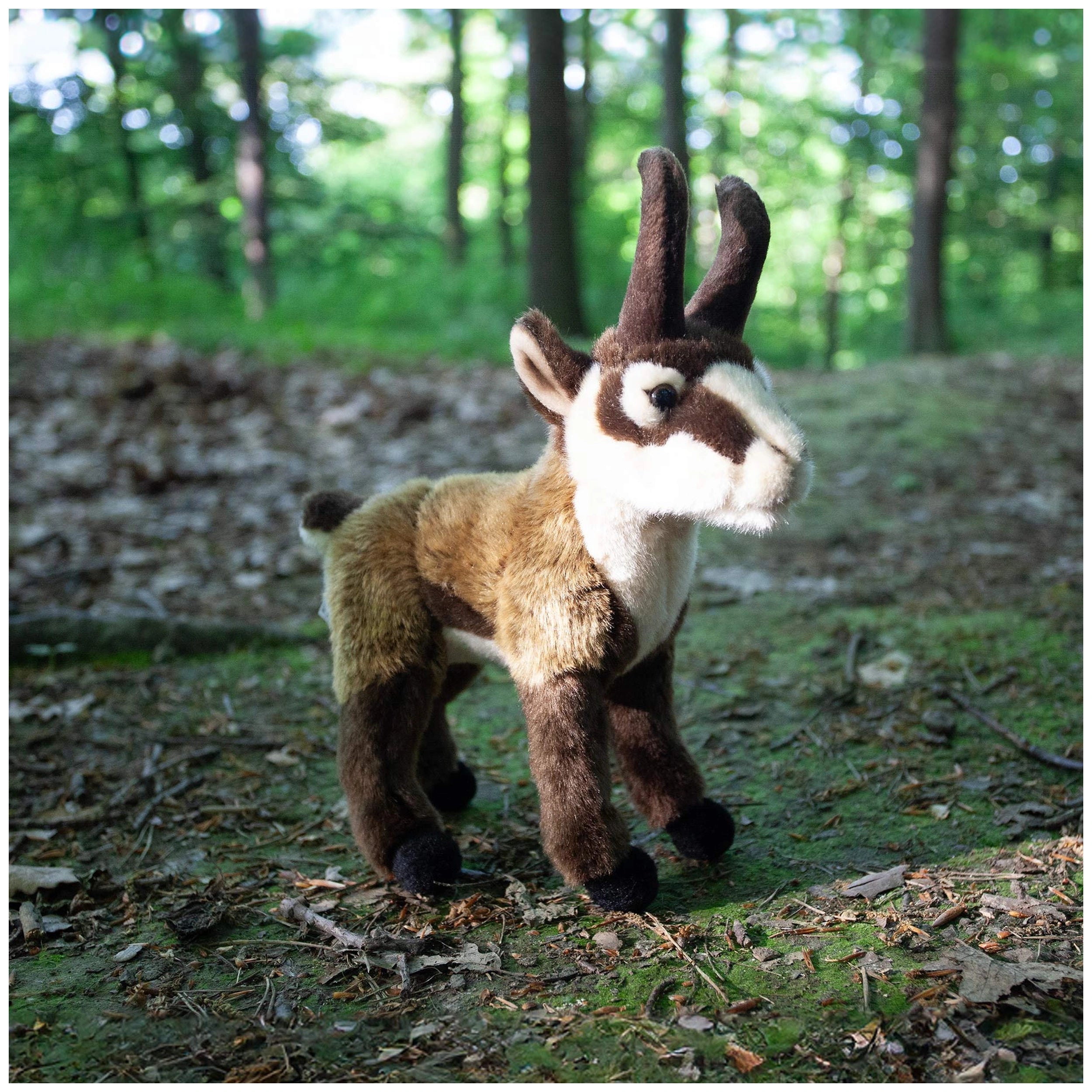 Rappa - Pluche chamois 20 cm ECO-VRIENDELIJK - Knuffeldieren