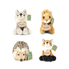 Rappa - Pluche bosdieren assorti 15 cm ECO-F. - Knuffeldieren