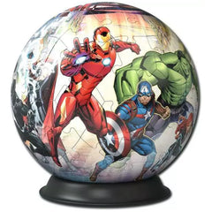 Ravensburger - 3D-Puzzelbal-Marvel-Avengers-Actie-Speelfiguren