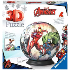 Ravensburger - 3D-Puzzelbal-Marvel-Avengers-Actie-Speelfiguren