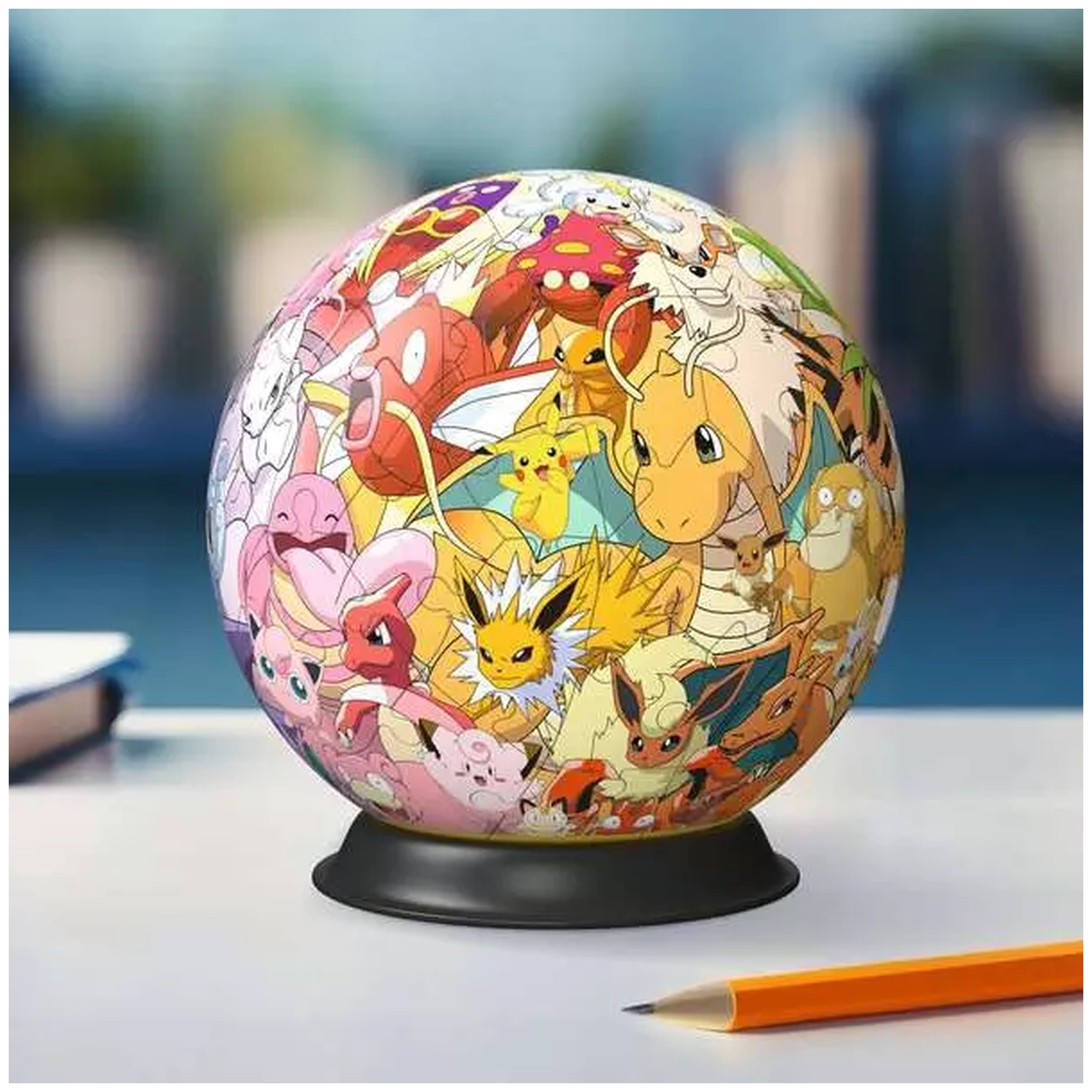 Ravensburger - 3D-Puzzle-Ball-Pokemon-Kanto-Region-Action-Toy-Figures