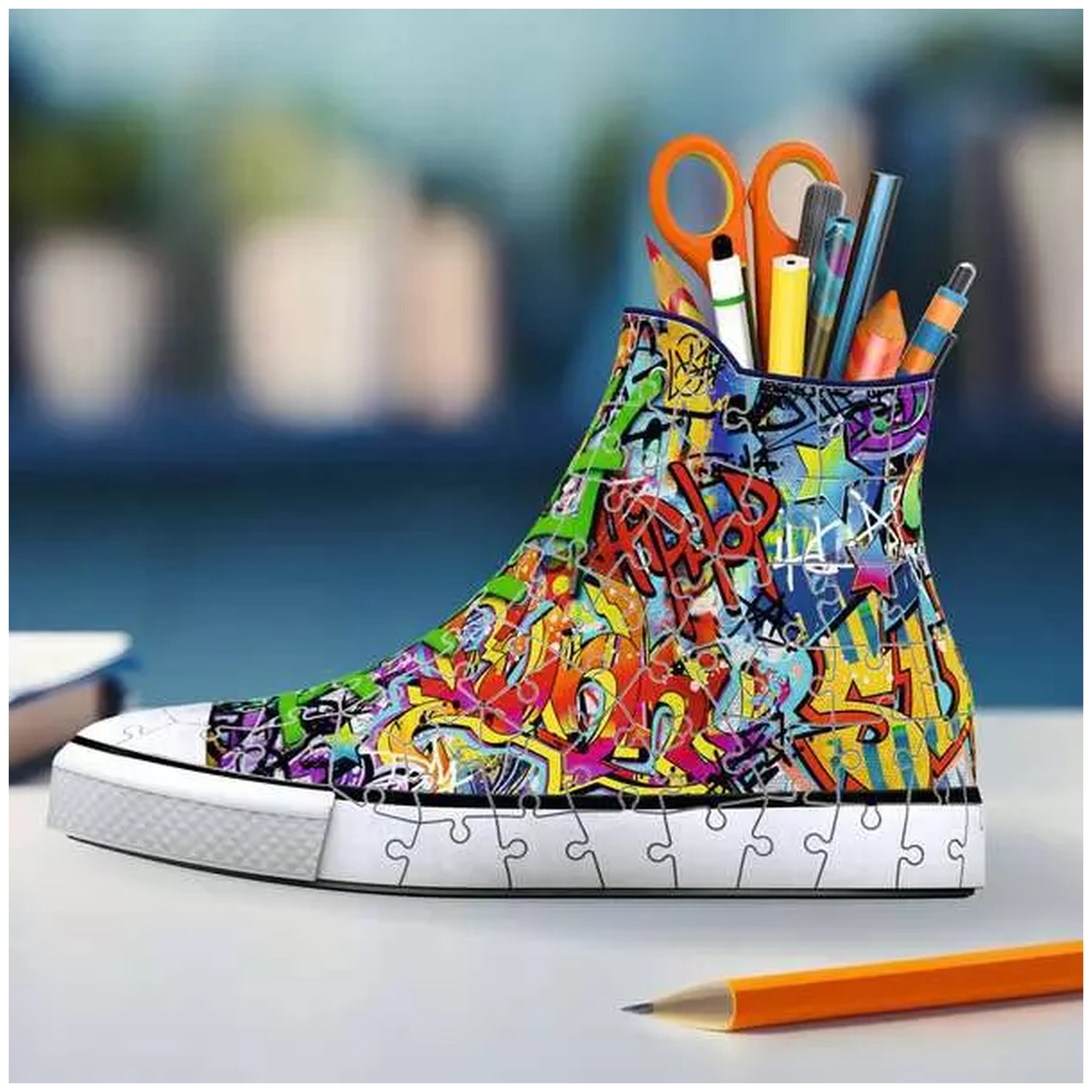 Ravensburger - 3D-Puzzle-Sneaker-Skyline-Action-Toy-Figures