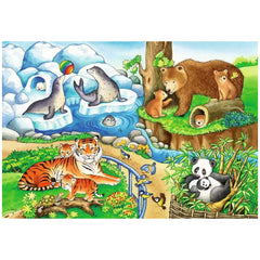 Ravensburger - Dieren In De Dierentuin - 2x12 Stukken - Puzzels