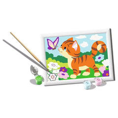 Ravensburger - Knutselspullen - CreArt Curious Kitten Schilderkit - 7 Jaar - Creatieve ontwikkeling