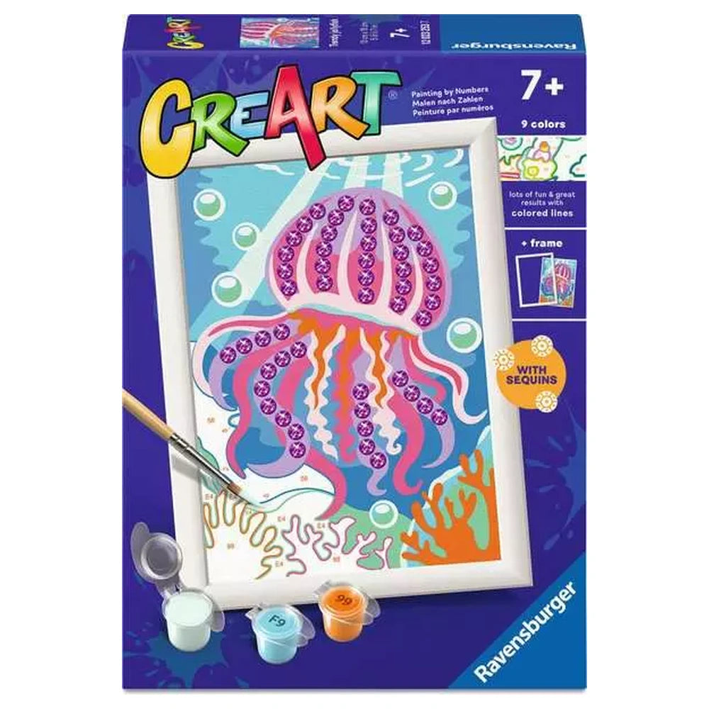 Ravensburger - Knutselspullen - CreArt Sprankelende Medusa - 7 Jaar - Creatieve Ontwikkeling