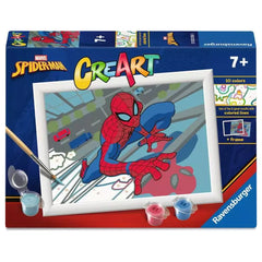 Ravensburger - Knutselspullen - CreArt Spider-Man Schilderkit - 7 Jaar - Creatieve ontwikkeling