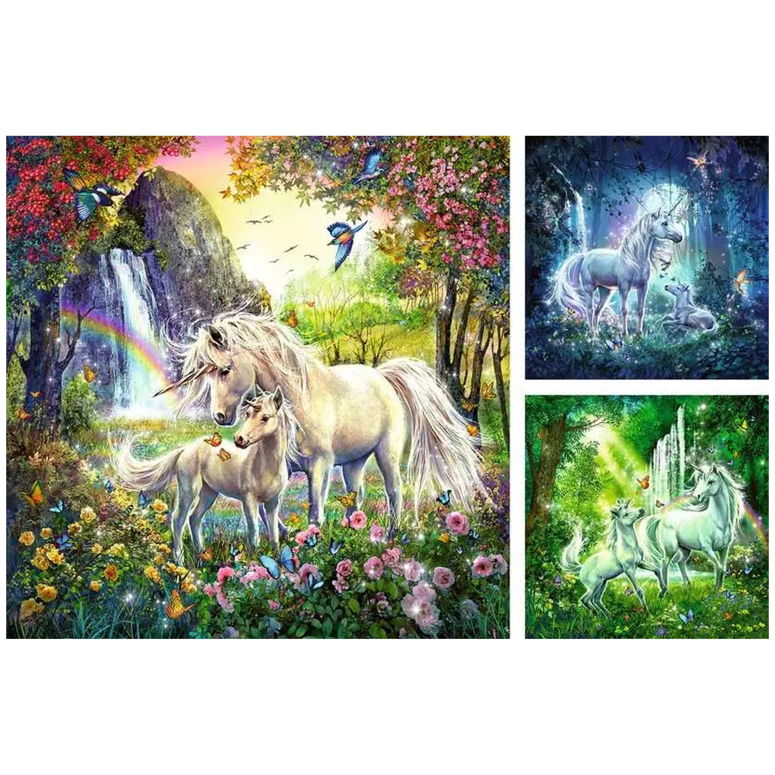 Ravensburger - Mooie Eenhoorns - 3x49 Stukken - Puzzels