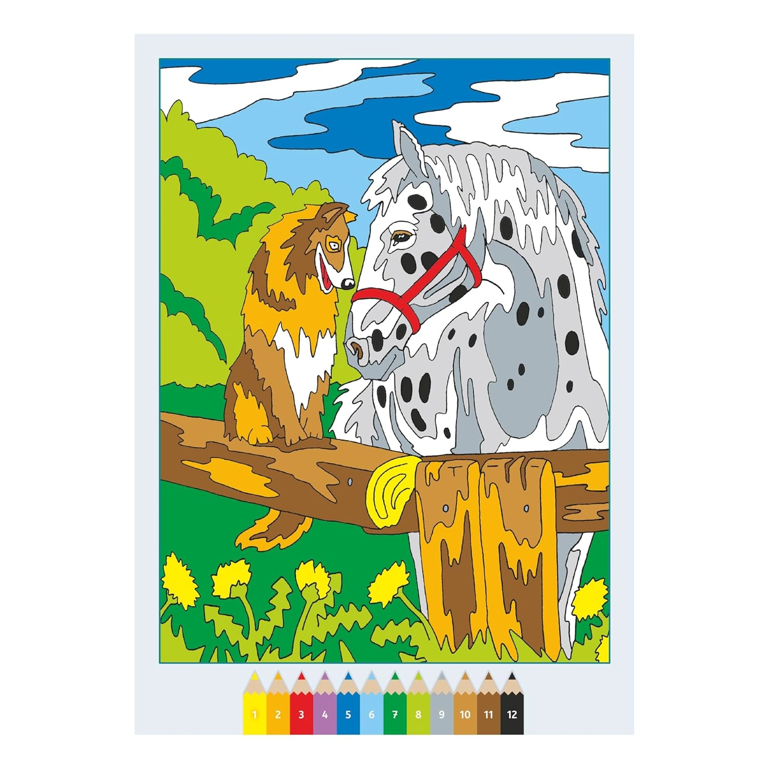 Ravensburger - CreArt-Creatief-Kleurboek-Paarden-Kunst-en-Handwerk