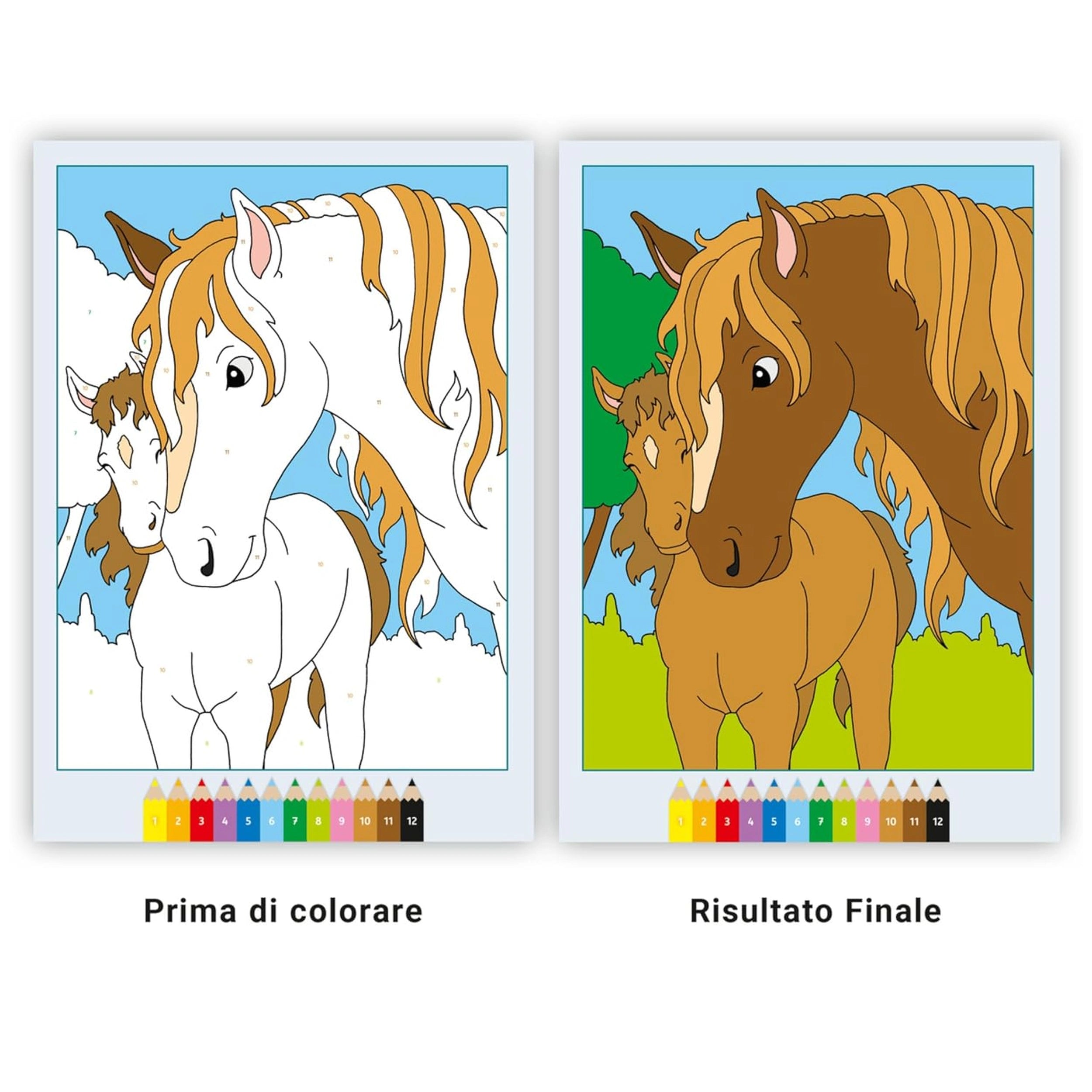 Ravensburger - CreArt-Creatief-Kleurboek-Zoete-Paarden-Kunst-En-Handwerk