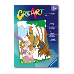 Ravensburger - CreArt-Creatief-Kleurboek-Zoete-Paarden-Kunst-En-Handwerk