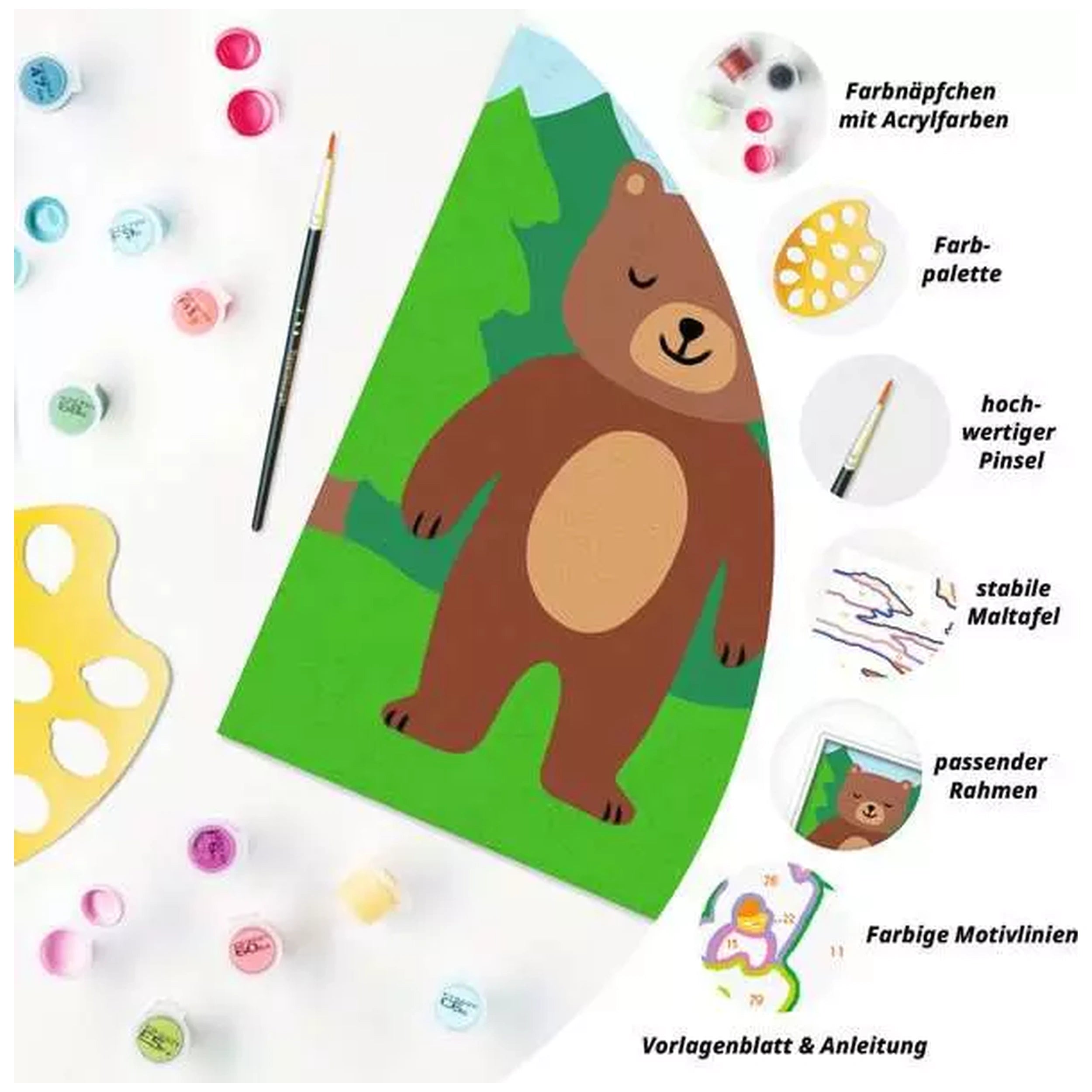 Ravensburger - CreArt Wilde Dieren Beer - Kunst & Ambachten
