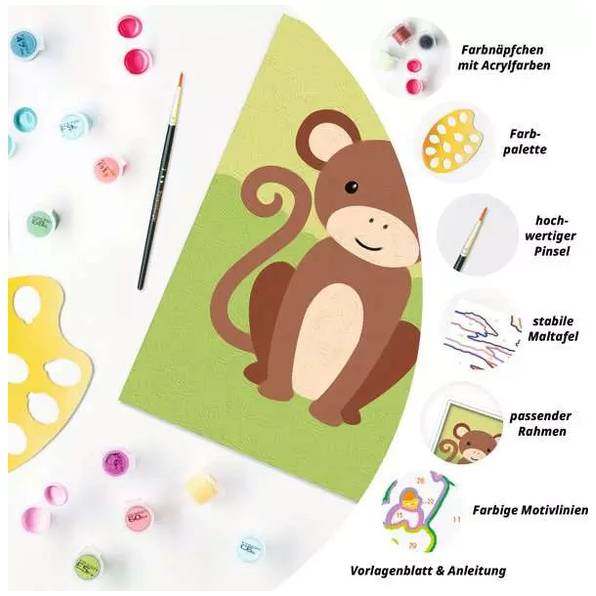 Ravensburger - CreArt Wilde Dieren Aap - Kunst & Ambachten