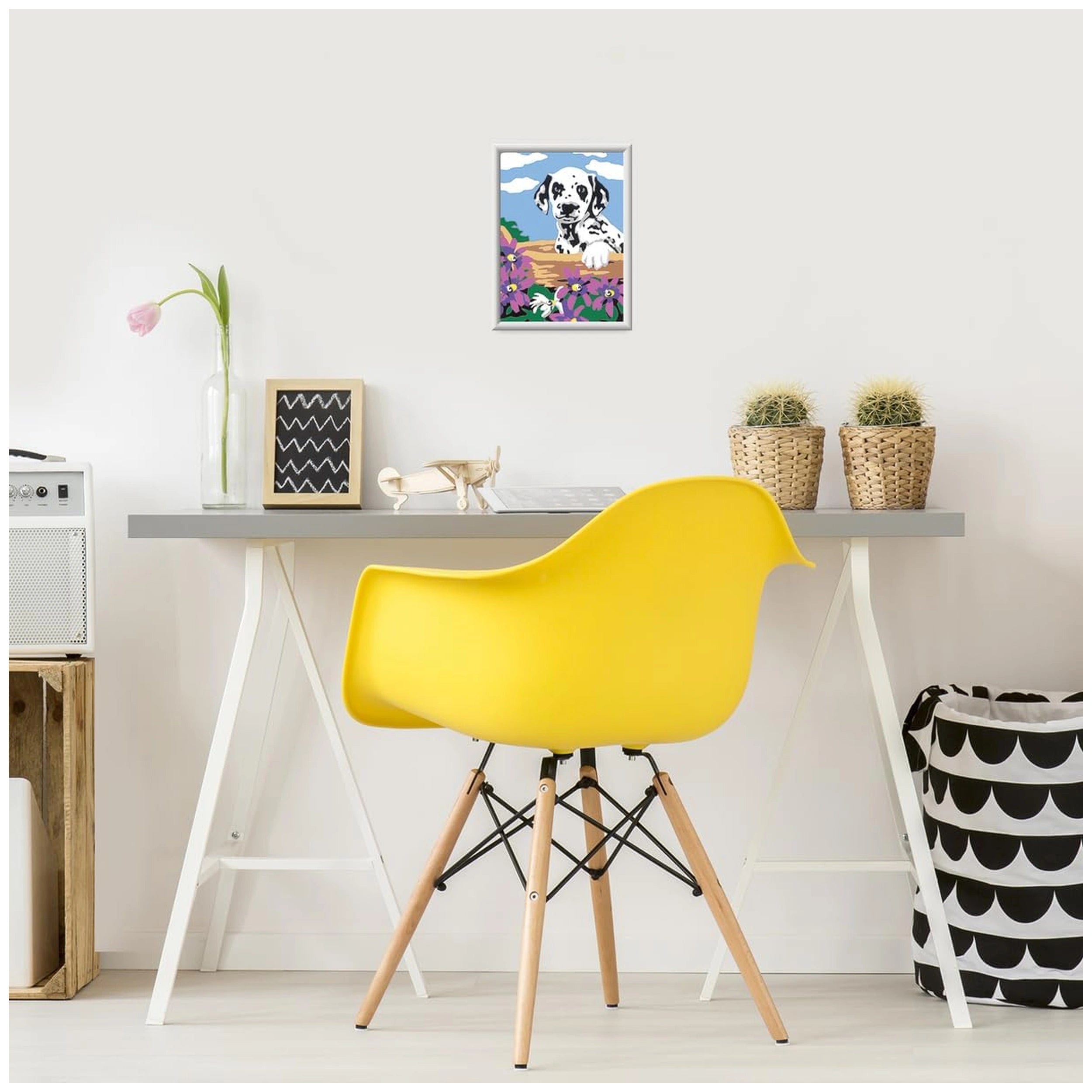 Ravensburger - Creart Dalmatiër Met Bloemen - Schilderen Op Nummer - Kunst & Ambachten