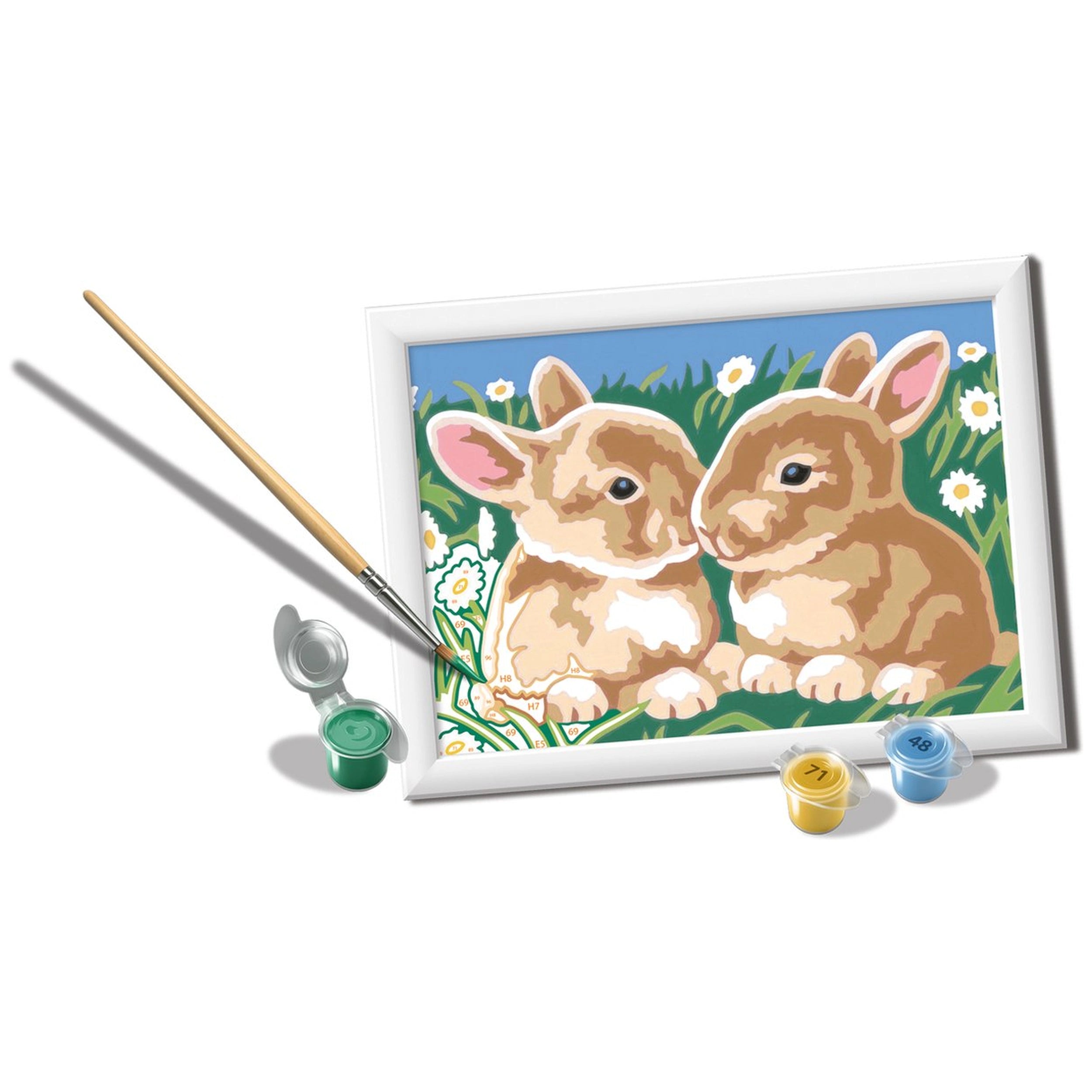 Ravensburger - Creart Fluffy Bunnies - Painting By Numbers - Arts & Crafts